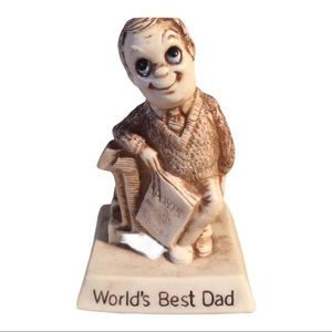 VINTAGE 1976 WORLD'S BEST DAD FIGURINE
